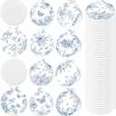 50 Pcs Blue Porcelain Compact Mirror Bulk Small Pocket Purse Round Mirror Portable Folding Makeup Blue Porcelain Mirrors Gifts for Women Coworker Employee Teacher