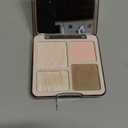 JUDYDOLL Highlight & Contour Palette, All-in-One Matte Highlighter Contour Compact, Natural Brightening Finish for Cool Fair & Olive Skin (New Version 04 Blush Shadow Palette)