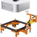 Mac mini M4/M4 Pro Stand,Drilling Platform Stand,Funny Mini PC HolderBuilding Block,DIY Assembly Bracket for Easier Startup