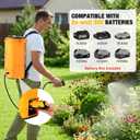 Battery Powered Backpack Sprayer for De-walt 20v Max Battery, 5.3 Gallon, 100 PSI Electric Weed Sprayer, Yard Graden Sprayer with Telescopic Wand, 7 Nozzles, Backpack Sprayer 20v(Battery Not Included)