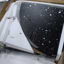 Tribesigns 47 inch Round Dining Table Wood Kitchen Table for Dining Room, 47" Dinner Room Tables for 4-6, Farmhouse Accent Furniture with Wooden Tabletop and Cross Base, Black