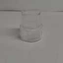 Ribbed Glass Vase, Flower Vase, Fluted Clear Vases for Flowers, Modern Vases for Living Room, Dining Table, Entryway, Shelf, Wedding, Office, Coffee Table, Birthday, 7.5 Inches (Large)