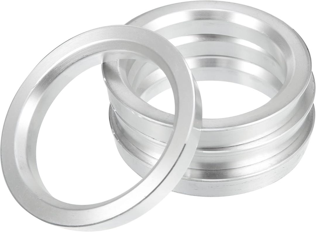 X AUTOHAUX 4pcs OD 70.6mm to ID 56.6mm Aluminium Alloy Car Hub Centric Rings Wheel Bore Center Spacer