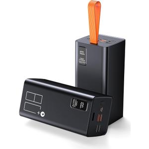 80000mAh Power Bank Fast Charging, 30W PD & QC 3.0 High Capacity Portable Charger, 5 Output 2 Input USB-C Large Battery Pack with LED Display for Phone Tablet Outdoor Camping Travel Office