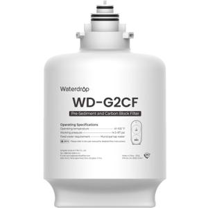 Waterdrop G2CF Filter, Replacement for G2 & G2P600 & G2MNR Reverse Osmosis System, 12-month Lifetime