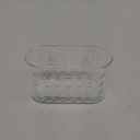 Home Basics Compact Clear Plastic Bath Caddy with Suction Cups for Bath or Shower Easy Installation | Efficient Draining, Strong Suction, Sturdy Design