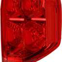 Tail Light Assembly Compatible With 2003-2005 Honda Pilot Right Passenger Side Taillight With Bulbs Replace 33551S9VA01