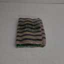 Tiveney Fall Door Mat Outside Entrance 2'x4.3', Cotton Woven Washable Front Porch Rugs, Farmhouse Reversible Layered Welcome Mat Halloween Decorations Outdoor for Entryway Kitchen Farmhouse (Black/Khaki Striped)