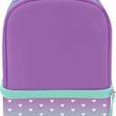 THERMOS Non- Licensed Dual Lunch Kit, Purple Hearts (One Size)
