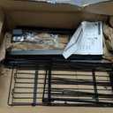 Hanging Towel Racks for Bathroom No Drill - 6-Tier Over The Door Bath Towel Storage Organizer for Small Bathrooms - Tiered Back of Door Towel Holder Hanger for Rolled Towels RV Camper Black