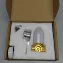 DOLGABA Shower Valve Handle Bathroom Shower Mixer Valve Kit, Wall Mount Rough-in Tub Shower Control Valves Round 1 Way Single Function, Female Thread, Polished Chrome