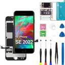 for iPhone SE 2022/ 3rd Generation Screen Replacement Black 4.7 inch, MrR.OMW for iPhone 8/ SE 2020 2nd LCD Display Touch Frame Digitizer Full Assembly Repair Tool Kits A2783 A2595 A2785 A2782 A2784