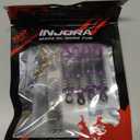 INJORA 40mm Big Bore Oil Shock Absorber for 1/24 SCX24 FCX24M Upgrade, 3.2g/Each(Purple Aluminum & Nylon)