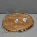 pizarra Rattan Woven Placemats Oval Round Table Mats Non Heat Place Mat Natural Placemat 30X40cm.  Pack 2