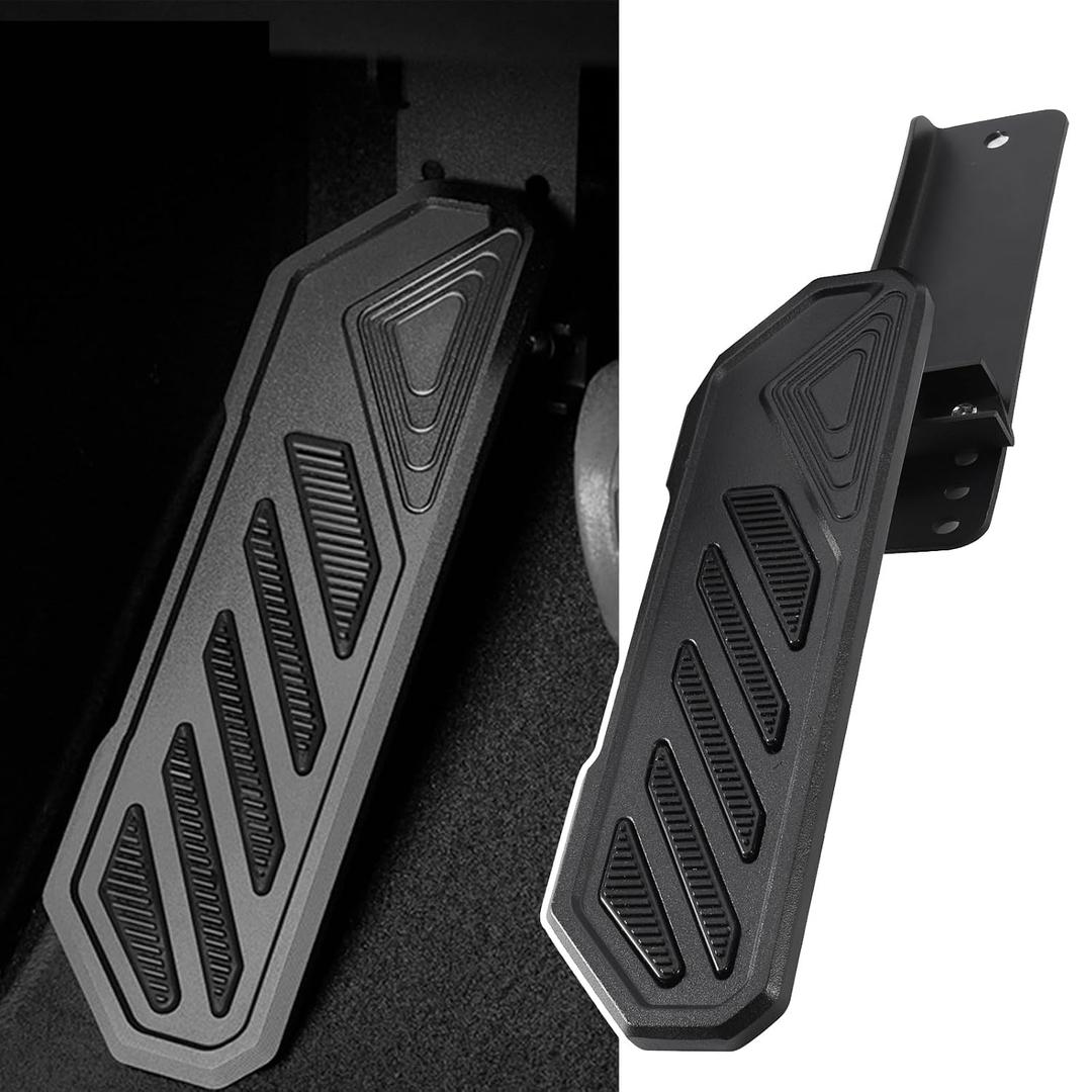 Dead Pedal Foot Rest Compatible with Jeep Wrangler JL JLU/Gladiator JT 4XE 2018-2023 Aluminum Alloy Left Side Foot Pedal Pads