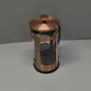 BAYKA 34oz 1 Liter French Press Coffee Maker, Coffee Lover Gifts Basket Set, Heat Resistant Thickened Borosilicate Glass Stainless Steel Brewer, Cold Brew Cafetera Teapot for Kitchen, Copper