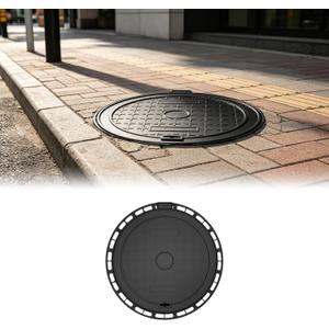 24in Round Cast Iron Manhole Cover and Frame