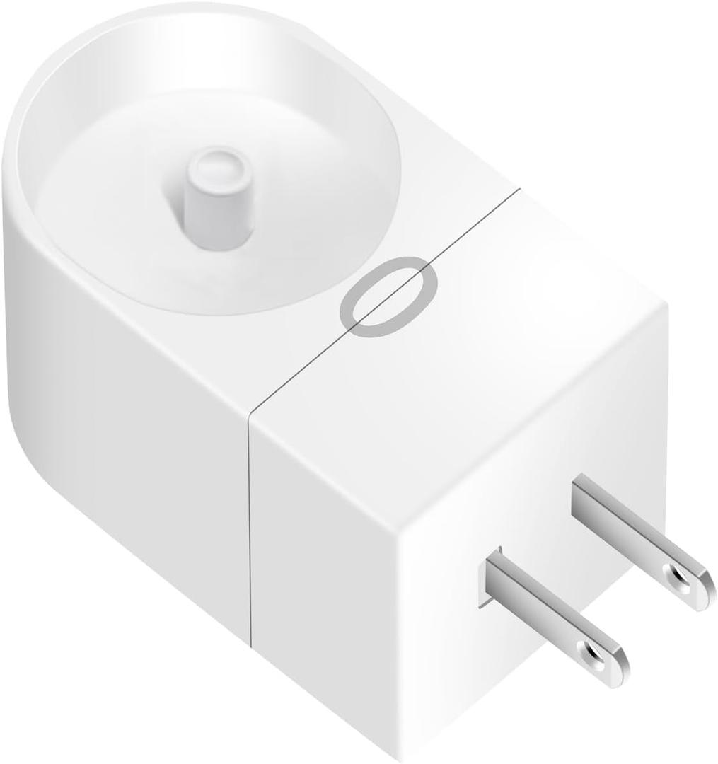 2 in 1 Wall Charger for Philips Sonicare Electric Toothbrush, Electric Toothbrush Wall Charger Base for Philips Sonicare HX6100/ HX3000/ HX6000/ HX8000/ HX9000 Series (White)