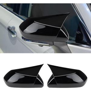 Car Rear Side Mirror Cover Protector Compatible for 2018-2024 2025 Camry Accessories 2026 for Camry Rearview Mirror Cover Exterior Decoration Glossy Black