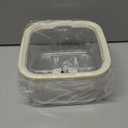 GQIUJIJAL Storage box desktop (Small - Transparent Gray)