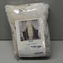 Bujasso Beige 80% Blackout Curtains with Sheer Overlay Mix and Match Double Layer Thermal Insulated Window Panels 84 inch for Bedroom Beige Drapes with Tiebacks Rod Pocket Back Tab 37" Wx84 Lx2