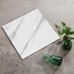 Peel and Stick Bathroom Floor Tiles Marble Look 12"x12" White Waterproof and Self Adhesive Vinyl Flooring for Kitchens, Living Rooms, Dining Room (20Pack, 5015White)