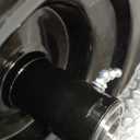 2 Pack 11x6.00-5" Flat Free Tire,Solid Rubber Lawn Mower Tires Kit with 3/4" 5/8" Bushings and 6"- 8" Centered Hub,11x6-5 Tire and Wheel Assemblies for Zero Turn Mower