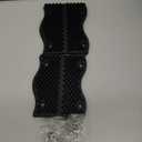 ScratchnAll The Original Animal Scratch Pad, Flexible Acupressure Nubs & Interlocking Design, Very Durable & All-Weather, Great for Domestic, Barnyard and Zoo Animals - USA Made, Black (2 Pack)