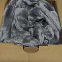 Bedsure GentleSoft Fleece Throw Blanket for Couch Grey - Lightweight Plush Fuzzy Cozy Soft Blankets and Throws for Sofa, 50x60 inches