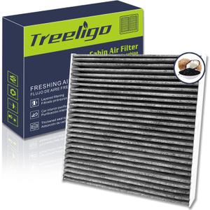 Treeligo CF11182 Cabin Air Filter, Replacement for Civic 2016-2024 CRV 2017-2024 CRZ 2011-2016 Fit 2009-2020 Odyssey 2018-2024 Accord Clarity Insight HRV, w/Upgraded Coconut Shell Activated Carbon
