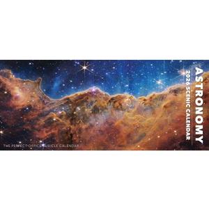 Willow Creek Press, Astronomy Panoramic 2026 Wall Calendar, 15'' X 6.5'', 18-Month Calendar with Stapled Binding