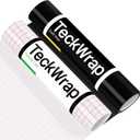 TECKWRAP Glossy Black Permanent Vinyl & Transfer Tape for Vinyl-12 x 10 FT w/ Red Alignment Grid Transfer Paper, Medium Tack Transfer Tape Black Vinyl Bundle for Decals, Signs Stickers, Home Decor