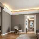 10 Pack 47.24″Ceiling Crown Molding with LED Duct Kit Ceiling