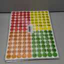 Dreecy 3500 Pcs Yard Sale Stickers Garage Sale Price Stickers Flea Market Pre-Priced Price Tag Labels Stickers in Bright Neon Colors,Yellow Red Green Orange, 3/4" in Diameter, 4 Pack