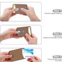 Miroddi for Magsafe Wallet, Magnetic Card Holder for iPhone 17/16/15/14/13/12 Series, Leather Magnet Phone Wallet Fit 4 Cards 3 Cash, Ultra-Thin, RFID Blocking, Brown