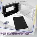 ENERLITES Extra-Duty Weatherproof Enclosure, Outdoor Outlet Cover, Outdoor Decorator/GFCI Receptacles, Dual Installation, Horizontal or Vertical Use, 1-Gang 6.1 x 3.4 x 2.8, Clear Cover, IUC1HV-D