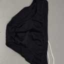 MIZOK Mens Solid Swim Brief Low Rise Swimsuit Surf Swimming Briefs (Black, S)