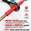 Impact Wrench Ratchet Binders (2-Pack) - for 3/8" & 1/2" Chain, 9200 lbs WLL | Heavy-Duty Cargo Tie-Down & Load Securement