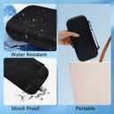 Uxilep Carrying Case Compatible with Nintendo Switch 2 (2025),Portable Hard Shell Carry Case with 10 Game Card Slots,Protective Travel Bag for Nintendo Switch 2 Console Accessories (Black)