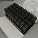 Monthly Pill Organizer 2 Times a Day, CAidRE 30 Day Pill Organizer AM PM, One Month Pill Boxes and Organizer, 31 Day Pill Organizer with Weekly Pill Holder for Fish Oil, Vitamins, Supplements, Black