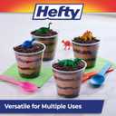 Hefty Party Perfect Clear Plastic Cups, Small Clear Cups for Parties, Wedding Receptions, Birthday Parties, Office Gatherings, and More, Recyclable, 9 Ounce, 40 Count