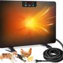 Chicken Coop Heater for Winter, 200W Chicken Heater with 5 Timing Function & 3 Adjustable Temp, Heat Warmer with Overheat Protection for Chicken Puppy Pets