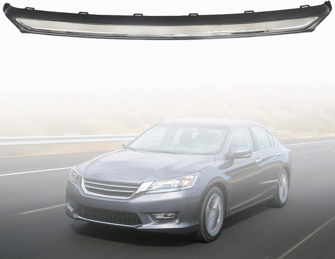 Silver Chrome Front Lower Bumper Cover Trim Molding Replacement for 2013 2014 2015 Accord HO1095119 71150T2FA00