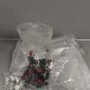 Ferrochef 12 Set Christmas Swing Top Glass Bottles 8.5 oz Flip Top Brewing Bottles with Airtight Cap Lids Pine Needles Homemade Liqueur DIY Wedding Party Favor(Coquito)