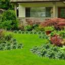 3PCS Artificial Tropical Green Plants 15.75" Fake Hostas Outdoor Artificial Plants, UV Resistant, Faux Green Leaf Stems for Porch, Patio, Balcony, Garden Planter or Indoor Dcor