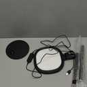 PQRQP Ring Light with Stand, Adjustable Desktop Light with Phone Holder, CRI 97+, Video Conference Light for Zoom Meetings, Webcam, Recording, Live Stream (Ebonized Black)