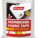 XFasten Waterproofing Membrane Sheet, 6 x 75 Ft Shower Waterproofing Membrane Tape for Underlayment Tile, EPDM Underlayment, Cement Board Tape (White)
