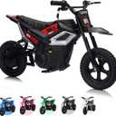 24V Kids Electric Dirt Bike, 350w Motorcycle with 10 MPH Max Speed & 12-Mile Range,Rear Wheel Suspension, Twist Grip Throttle, Rubber Tires, 21.26 inches x 45.67 inches x 26.38 inches