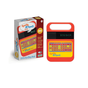 Playmonster Speak & Spell Electronic Game - Educational Learning Toy, Spelling Games, 80s Retro Handheld Arcade, Autism Toys, Activity for Boys, Girls, Toddler, Ages 7+