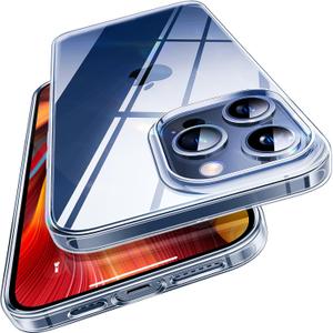 TORRAS Crystal Clear for iPhone 15 Pro Case, Ultra-Thin [Non-Yellowing] [Military Protection] Slim Fit Silicone TPU Cover for iPhone 15 Pro Phone Case, Soft, Clear, 6.1 inch
